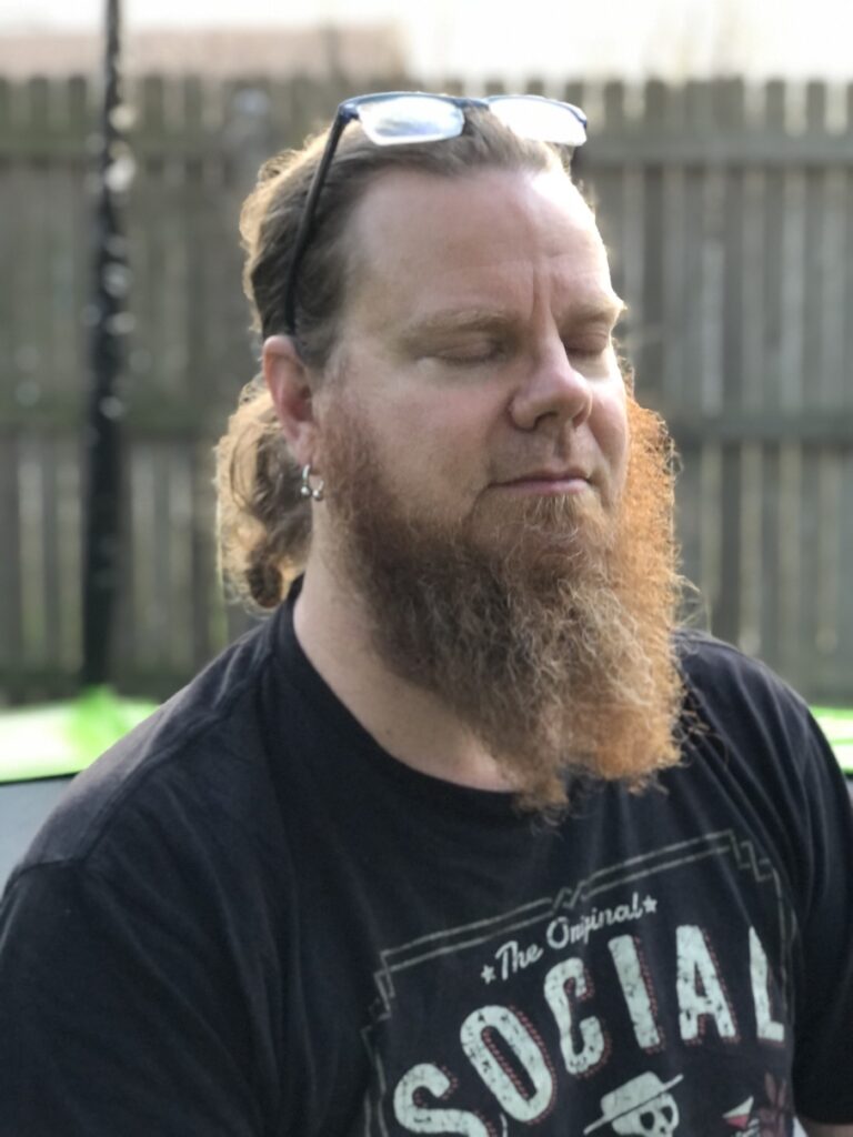 Dale Berkebile meditating - about 3 Jewels Sangha - Fort Worth Buddhist Meditation Group